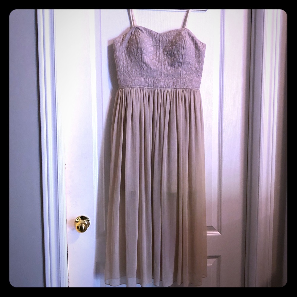 NWT BCBGeneration Pink Shell Long Dress - Size 8